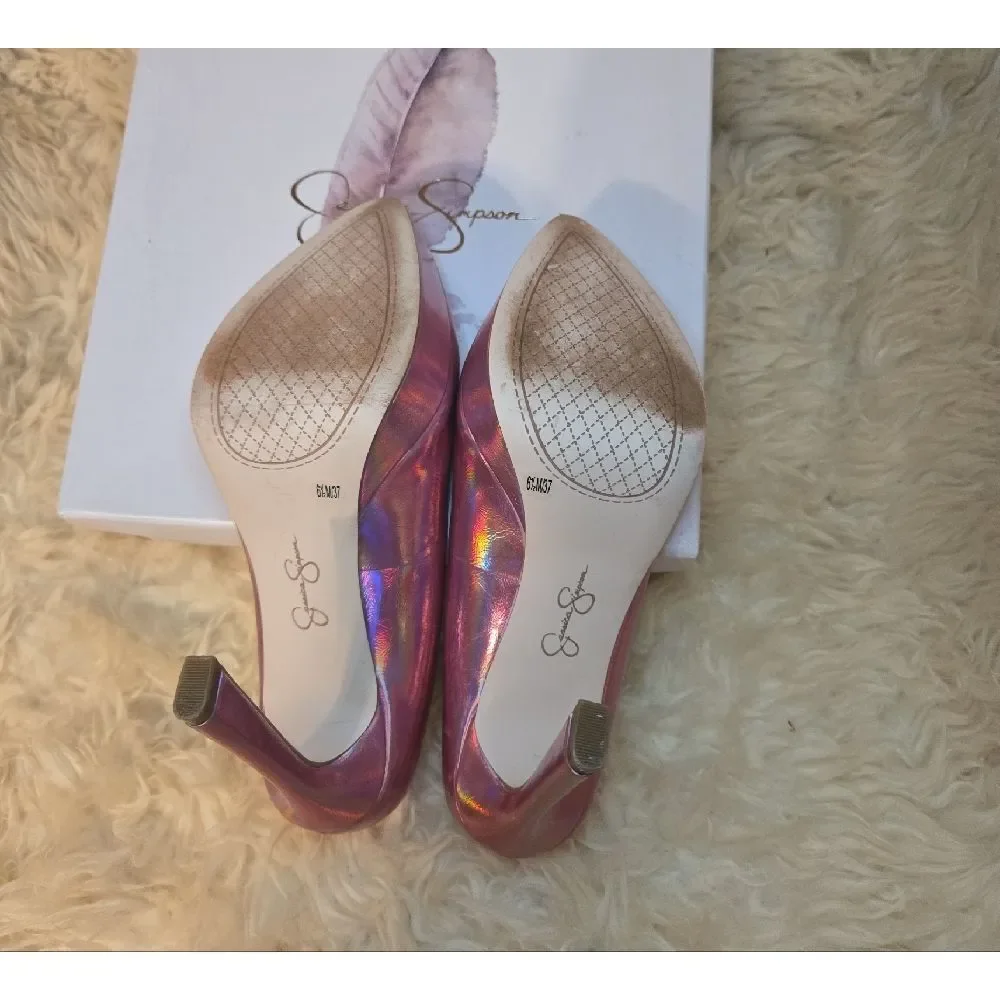 Jessica Simpson Iridescent Pink Heels